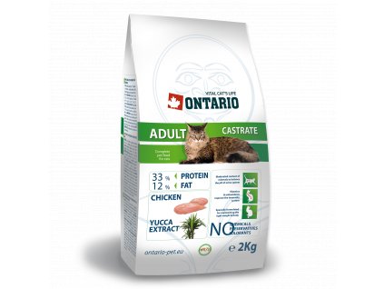 0205376 ontario cat adult castrate 2kg