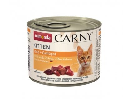 Animonda Carny Kitten - hovězí, drůbeží 200g