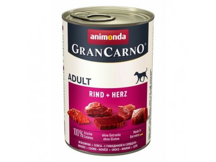 GRANCARNO Adult - hovězí , srdce 400g