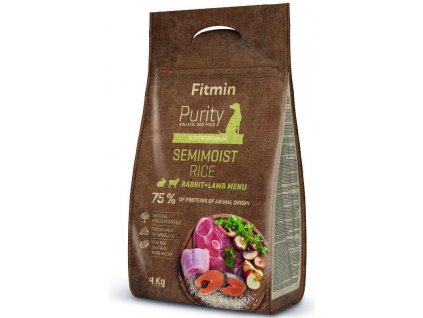 Fitmin dog Purity Rice Semimoist Rabbit,Lamb 4kg