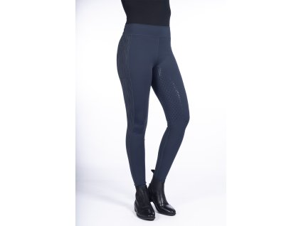 Jazdecké legíny Flow Reflective – silikónový celosed