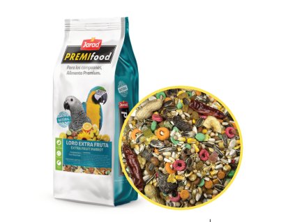 Jarad PREMIfood Papagáj s Ovocím - 800g