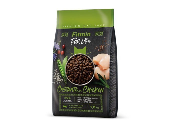 fitmin cat for life castrate chicken 1 8 kg h L