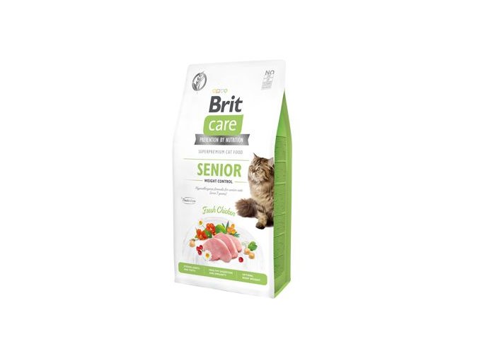 brit care cat gf senior weight control 7kg