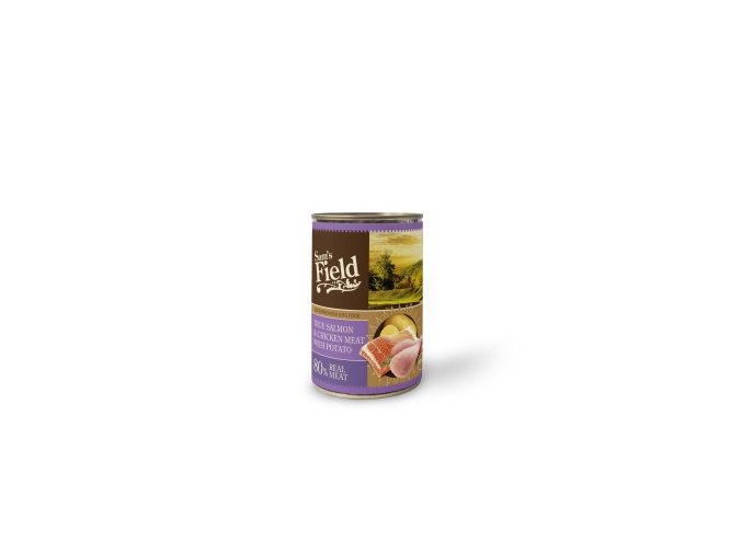 44603 sams field true salmon and chicken meat with potato 400 g 0