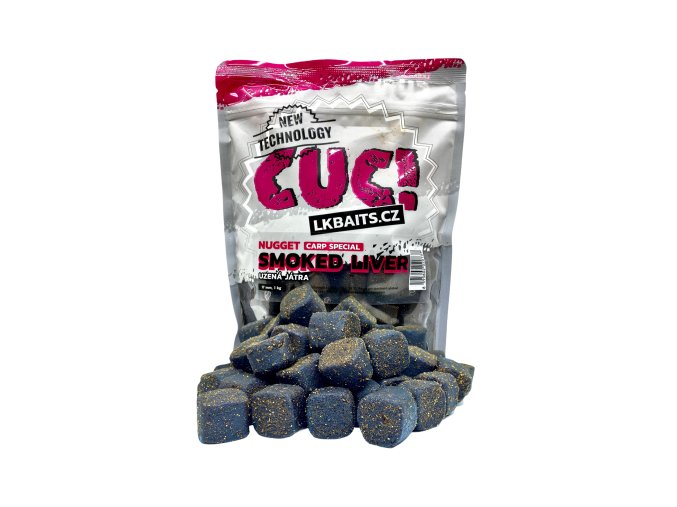 LK BAITS CUC! NUGGET CARP SMOKED LIVER 17 MM, 1KG