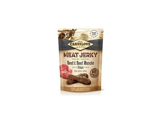 Carnilove Dog Jerky Beef with Beef Muscle Fillet 100g