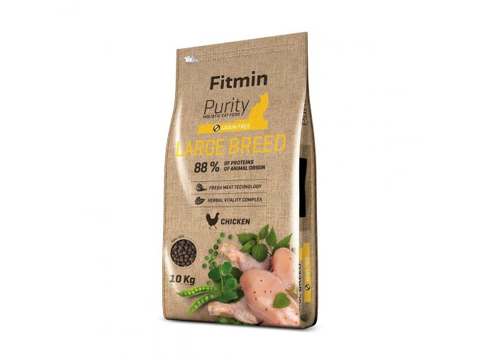 fitmin cat purity large breed 10 kg h L