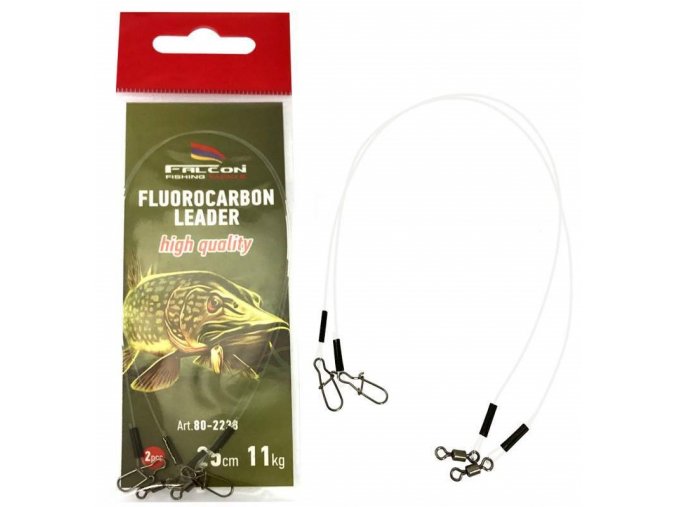 FALCON FLUOROCARBON LEADER 25CM - 2 KS super ceny