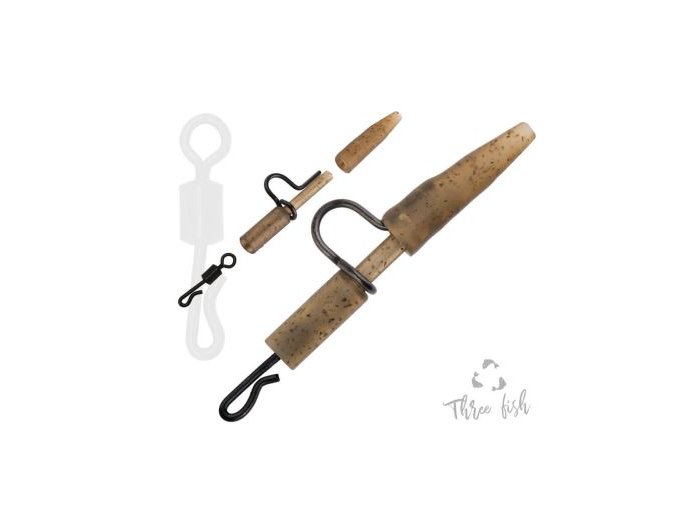 NOVÉ-ZFISH Závěska Heavy Duty Clip & Tail Rubber + QC KOD 9146
