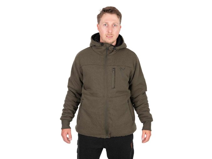 ccl280 285 fox collection sherpa jacket green and black main 1