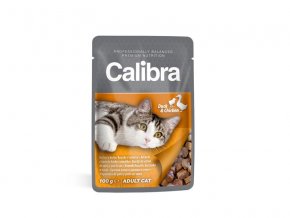 Calibra Cat kapsa kachní a kuřecí v omáčce 100g