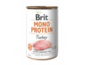 brit dog konz mono protein turkey 400g