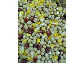 partiklový mix suchý-kukuřice žlutá , pšenice, řepka, hrách