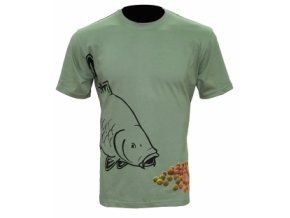 Tričko Boilie T-shirt Olive Green velikost M,L,XL,XXL