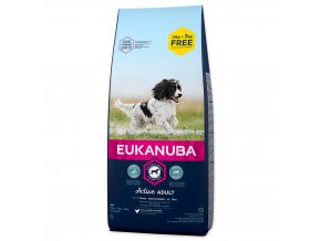 EUKANUBA Puppy & Junior Medium Breed - BONUS  (18kg)  15+3kg zdarma