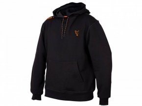 fox mikina collection black orange hoodie l (1)
