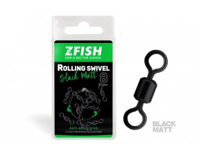 zfish obratlik rolling swivel black matt vel 8 28kg ok