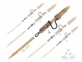 NOVINKA-ZFISH Závěska Heavy Duty Clip Complete Pin Set 40 mm KOD 9184