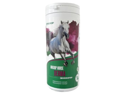 Horse Derma 1kg  ovlivňuje pozitivně zdraví koně, kvalitu kůže a srsti