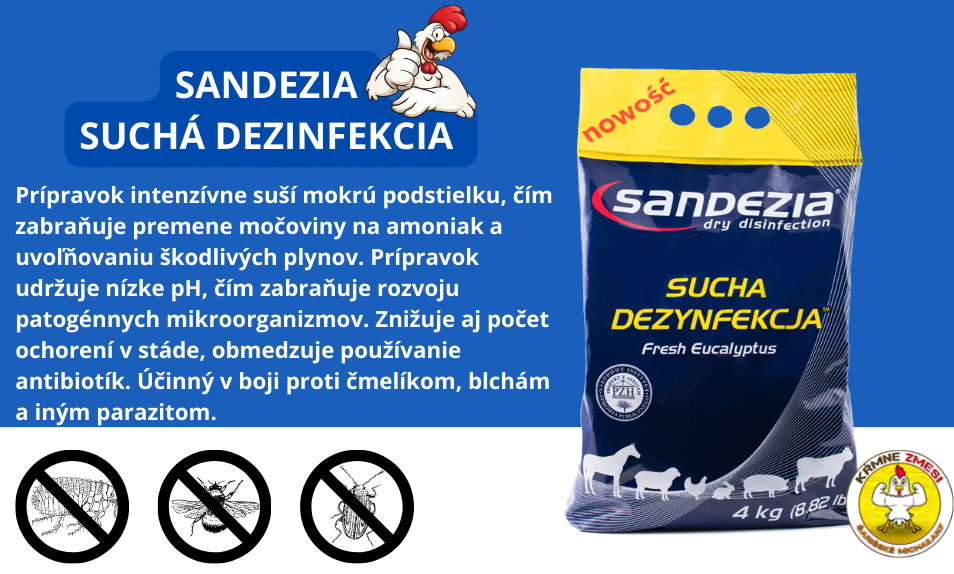 Sandezia sucha dezinfekcia