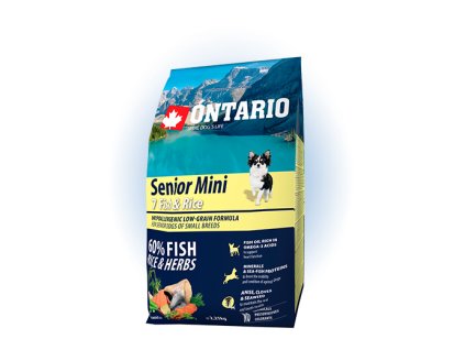 ontario senior mini fish rice 2 25kg original