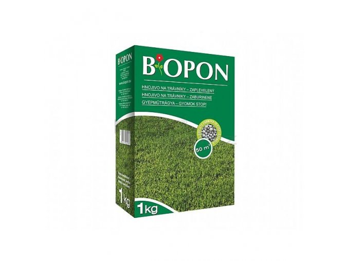 Biopon hnojivo na trávníky zaplevelený 1kg