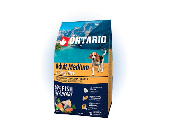 ontario adult medium fish rice 2 25 kg original