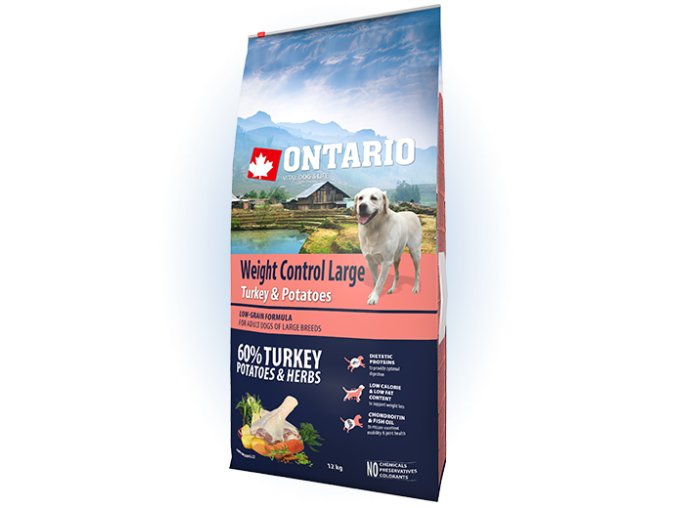 ontario large weight control turkey potatoes 12kg 4 konzervy zdarma original