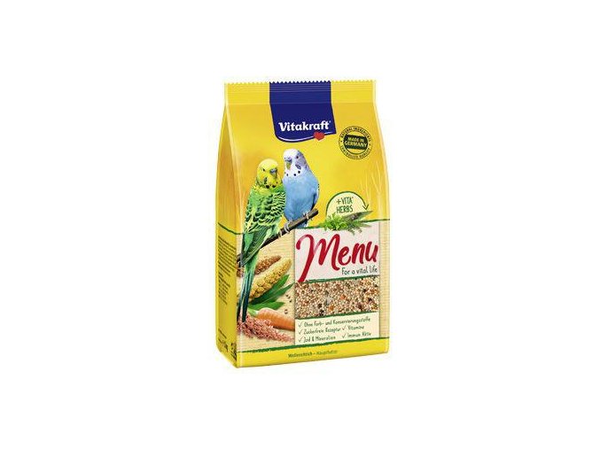 vitakraft bird krm menu vital andulka 1kg