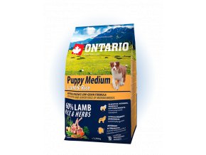 ontario puppy medium lamb rice 2 25 kg original
