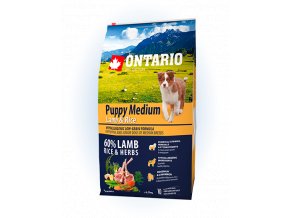 ontario puppy medium lamb rice 6 5 kg original