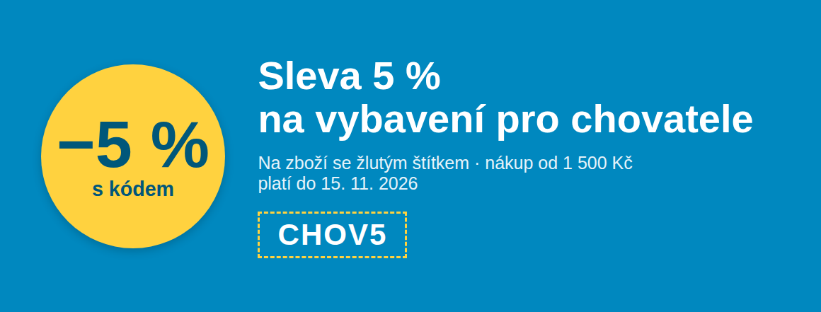 Akce sleva CHOV 5%