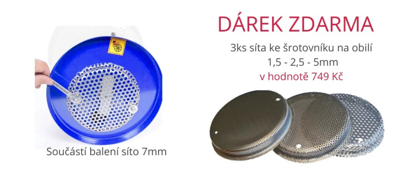 Elektrický šrotovník ETM BLUE - boční pohled