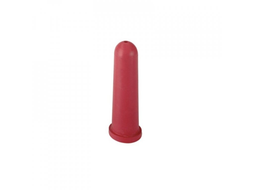 Cucák super napájecí pro telata, červený, 100 mm, kulatá díra, 4 mm