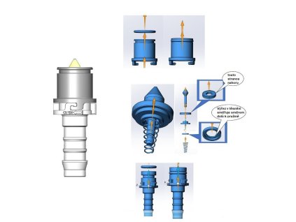 11341 nahradni dily k medikatoru mixrite pvdf 2 ventil zpetny k 2 medikatoru pvdf 10 mm