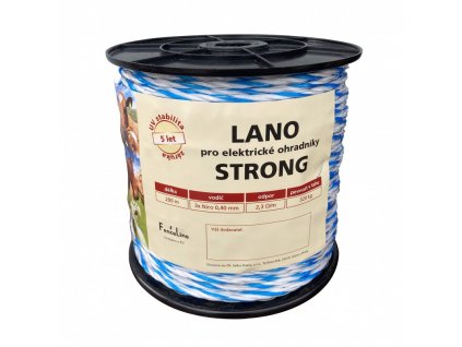 11512 lano strong pro el ohradnik 4 5 mm 3x0 40 mm niro 200 m bilo modra