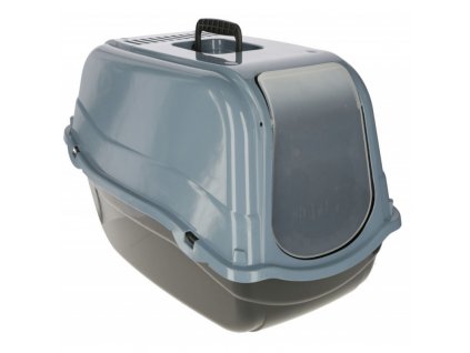 11710 kerbl toaleta pro kocky kocici wc emma modra seda 57 x 39 x 41 cm