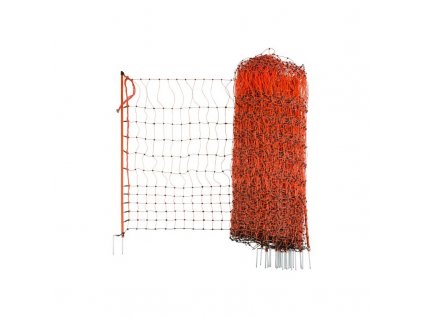12202 1 sit vodiva pro drubez 106 cm 50 m 2 hroty oranzova