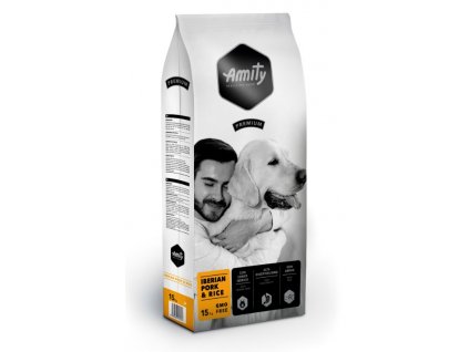 AMITY premium dog IBERIAN Pork & Rice 15kg Tenesco.cz