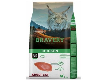 5700 bravery cat adult grain free chicken 2kg