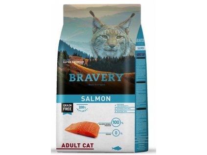 5709 bravery cat adult grain free salmon 7kg