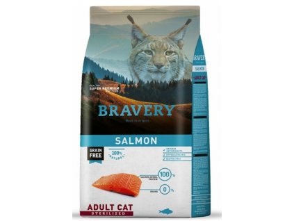 5721 bravery cat sterilized grain free salmon 7kg
