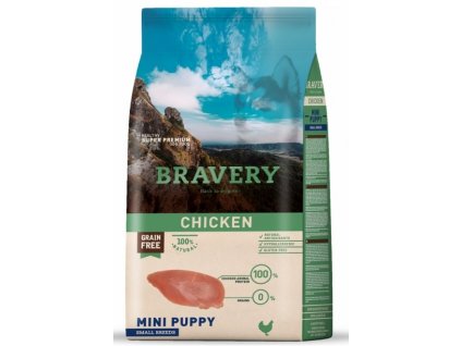BRAVERY dog PUPPY MINI Grain Free chicken 2kg | Tenesco.cz