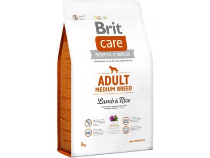 Brit Care Adult Medium Breed Lamb & Rice 3kg