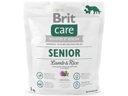 3546 brit care senior lamb rice 1kg