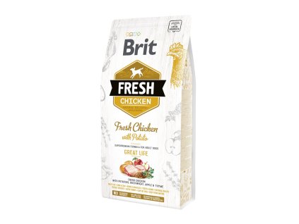 6924 brit fresh chicken potato adult great life 2 5kg