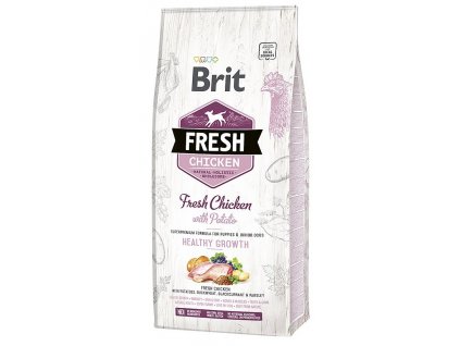 6912 brit fresh chicken potato puppy healthy growth 12kg