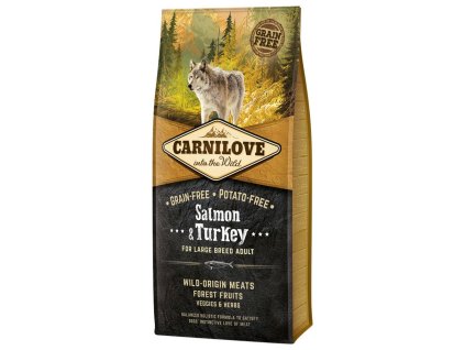 Carnilove Salmon & Turkey for large breed adult 12kg | Tenesco.cz
