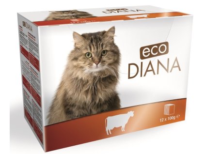 Diana eco kapsičky hovězí kousky v omáčce 12x100g